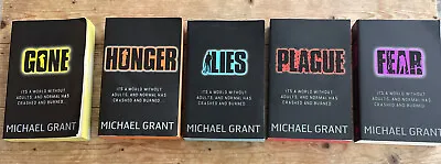 Gone Series 5 Books By Michael Grant GoneHungerLiesPlague & Fear (Books 1-5) • £10