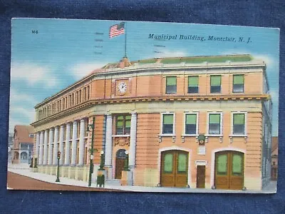 1953 Montclair New Jersey Municipal Building Postcard & Cancel • $3.99