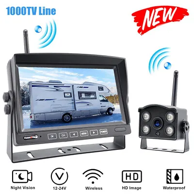 Wireless Backup Camera For Truck Pickup Camper With 7  Monitor Rear View System • $69.95