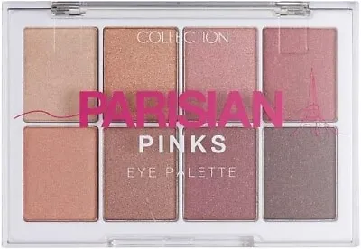 Collection Parisian Pinks | Eyeshadow Palette | 8 Stunning Shade Matte & Metalic • £4.50