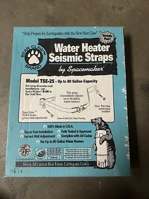 Bear Claw Sealed Hot Water Heater Seismic Straps By Spacemaker Up To 80 Gallon • $10.99