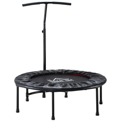 £51.99 • Buy HOMCOM 40'' Kids Mini Trampoline, Adult Rebounder Jumper W/ Handle Fitness