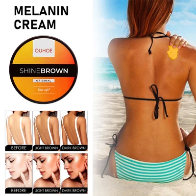 £6.39 • Buy Shine Brown Tanning Cream - Effective In Sunbeds & Outdoor Sun (50g - B) UK