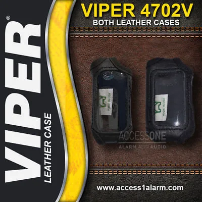 Viper 4702V Protective LEATHER Remote Control Cases For Both Remotes 7752V 7652V • $35.99