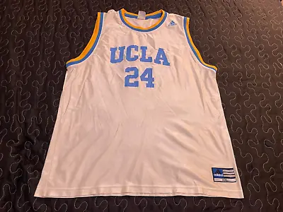 Vtg Adidas UCLA Bruins #24 Basketball Jersey Mens 2XL JASON KAPONO • $39.24