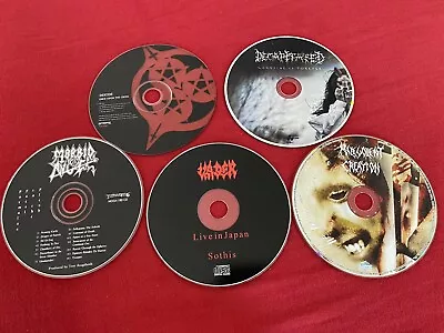 Death Metal 5 CD Lot - Deicide / Vader / Decapitated / Morbid Angel / Malevolent • $5