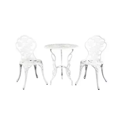 Outdoor Furniture Chairs Table 3pc Aluminum • $239.95