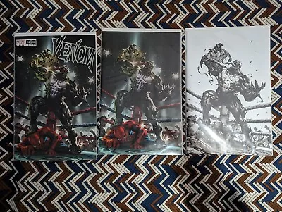 Venom #28 Kael Ngu Wrestling Belt Spiderman Trade Virgin B&W Variant Set  • £70