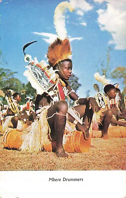 Mbere Drummers Africa Game Postcard Vintage Kenya Uganda Tanganyika 1953 • £9.99