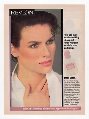 Vintage 1970s Magazine Print Ad 'MOON DROPS' Fragrance By REVLON Prefume V2 • $7