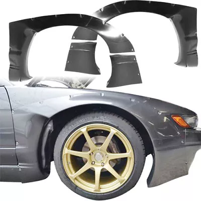 VSaero FRP TKYO V2 Wide Body Fender Flares (front) 4pc 50mm S13 2dr Coupe For S • $455