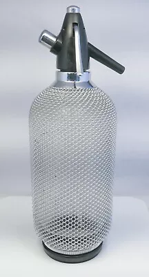 Vintage Czech Metal Mesh Glass Soda Seltzer Siphon Barware Bottle • $79.99