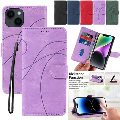 For Samsung S24 S23 S22 S21 S20FE S10 S9 Magnetic Leather Wallet Card Case Cover • $15.99