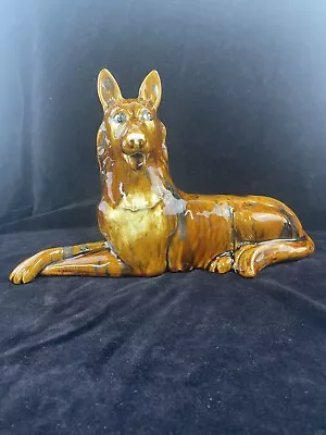 Rare-signed Royal Haeger Art Pottery Large 12  Dog Figurine R-1744 • $55.99