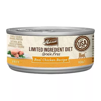 Merrick Grain Free Limited Ingredient Diet Wet Cat Food Chicken 2.75 Ounce • $61.07