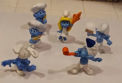 6 Figures 2013 Peyo SMURFS PVC Figure. 3” Tall. • $15