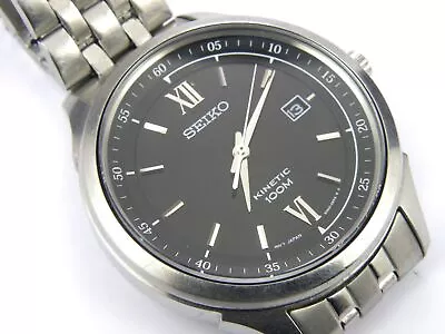 Seiko 5M62-0DF0 Mens Kinetic Sports Divers Watch - 100m • £149.95