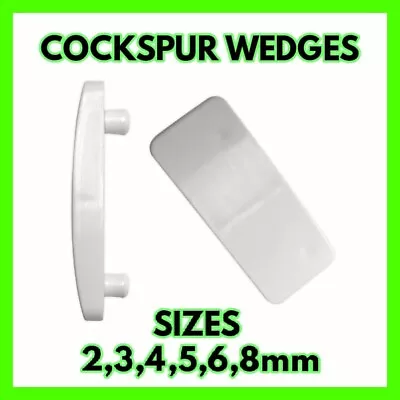 20 X Cockspur Handle Wedges Strikers UPVC Window Strike Plates (234568mm) • £4.99