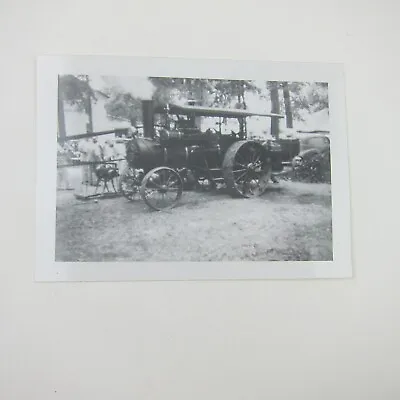 Steam Engine Tractor Photograph Farming Equipment Photo Vintage 1950s Kodak • $29.99