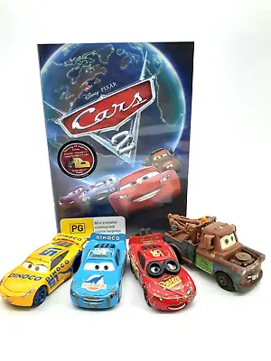 Disney Pixar Cars Diecast Mattel + Cars 2 Dvd Lightning McQueen  • $18