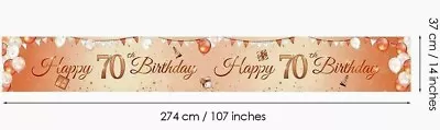 Birthday Banner ~ 70th Birthday ~ **free Shipping ** • $11.50