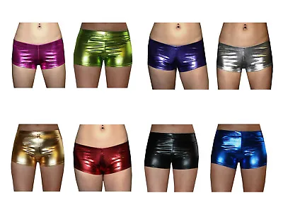 New Sexy Metallic Gold Silver Pink Hotpants Shorts Tutu • £5.49