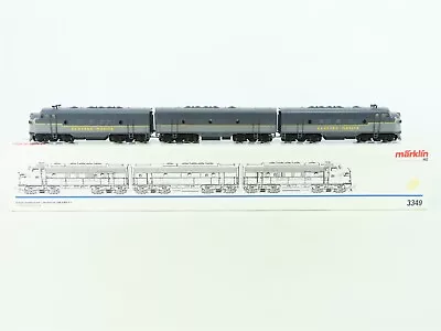 HO Scale 3-Rail Marklin 3349 EMD Electro-Motive F7A/B/A 3-Unit Diesel Set • $179.95