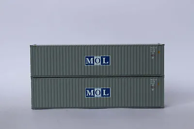 Jacksonville 405051 N Scale MOL Gray 40' High Cube Containers (2) • $28.95