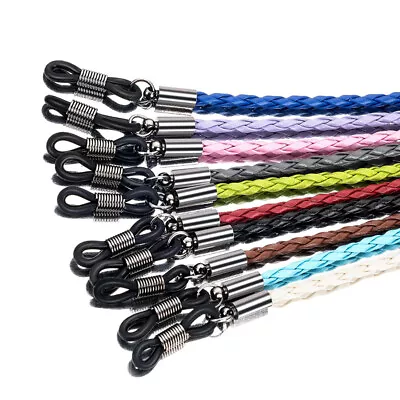 $1.97 • Buy Leather Cord Sunglasses Reading Glasses Spectacles Eyeglass Holder Strap Chain*1
