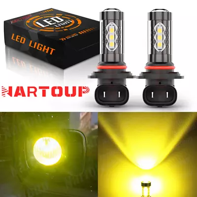 HB4/9006 LED Fog Light Bulbs Driving Lamp Golden Yellow 3500K High Power Lamp • $17.99