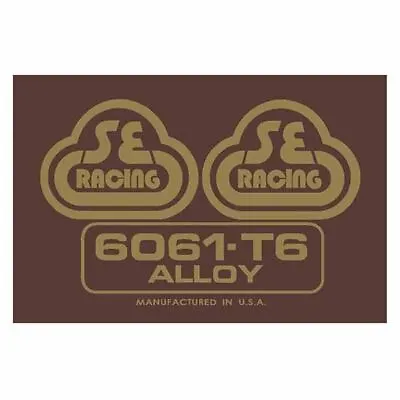 SE Racing - 80'S Seat Tube Decal - 6061 Brown With Gold - Old School Bmx • $16.50