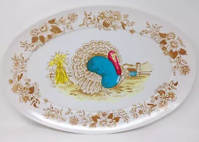 Vintage 60's Melmac Apollo Ware Thanksgiving Turkey Platter By Alexander Barna   • $24.95