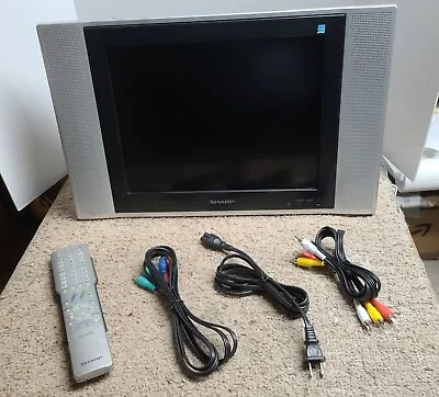 $94.79 • Buy Sharp 15  Liquid Crystal TV With Accessories Model LC-15SH6U TESTED & WORKING 