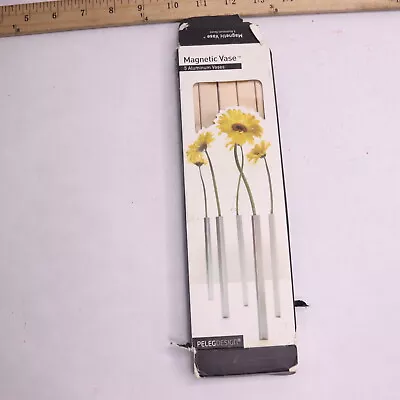 (5-Pk) Peleg Design Magnetic Flower Vase Aluminum Gold 9.4  X 0.6  X 0.6  • $27.93