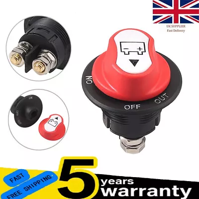 100A Battery Switch Isolator Cut Off Kill For Car Knob Marine Boat Motorbike 12V • £8.49