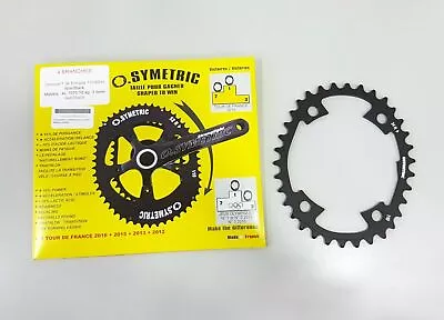 Osymetric BCD110 4 Bolts X 34T Alloy Road Chainring (Black) -For 9000/6800/5800 • $77