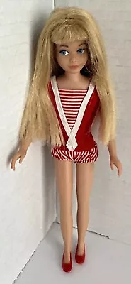 Vintage Barbie:  0950 Blonde SKIPPER Straight Leg Doll 1965  In Original Outfit • $89