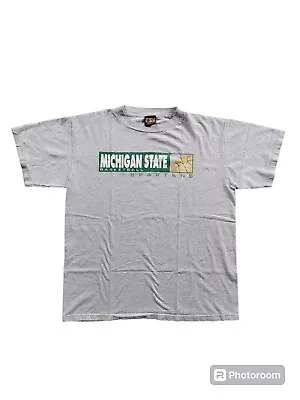 Vintage Michigan State Spartans Tshirt - College Basketball - 90s - University  • $27.69