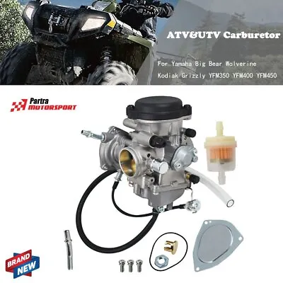 Carburetor For Yamaha Big Bear Wolverine Kodiak Grizzly YFM350 YFM400 YFM450 ATV • $35.17
