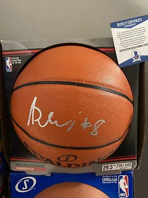 Deni Avdija Signed Autograph Basketball Maccabi Tel Aviv Luka? Beckett BAS Coa • $149.99