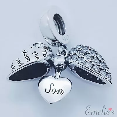 Son Charm For Charm Bracelet. Son I Love You To The Moon And Back Charm. • £16.95