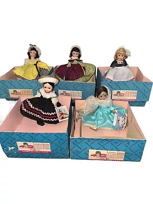 Lot 5 Madame Alexander Dolls 70-80s India Canada Mexico Belgium France Boxes • $33.27