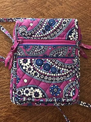 Vera Bradley Boysenberry~Purple Paisley~Mini Hipster Crossbody • $17.99