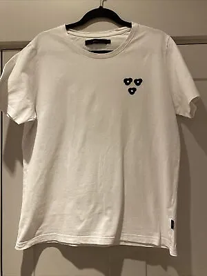 £7 • Buy Mens White T Shirt By Suit Size L