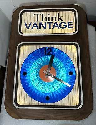Vintage Vantage Cigarette Wall Clock With Psychedelic Colorful Motion • $84