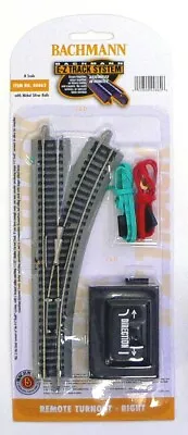 N Scale Model Railroad Trains  Bachmann EZ Track Right Turnout Switch 44862 • $31.50