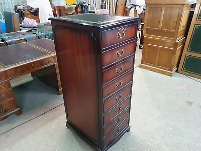 Stunningly Restored Large 4 Drawer Flame Mahogany Antique Style Filing Cabinet • £395