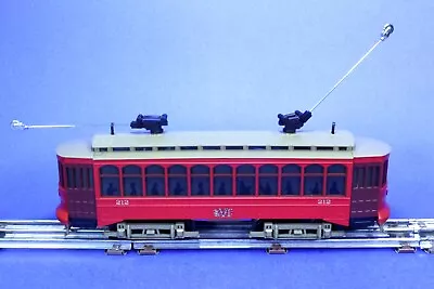 Rail King O Scale Lighted Semi Convertible Trolley Streetcar W/ Proto Sound 2512 • $134.99