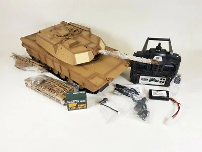 £167.99 • Buy RC Abrams Tank 1/16 RTR Large Scale RC M1A2 Lights SMOKE Sound BB IR HengLong UK