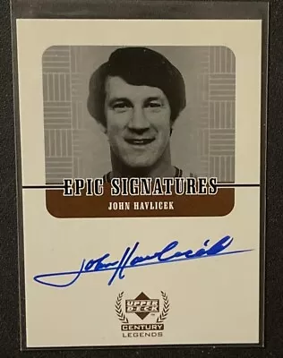 1999 Upper Deck Century Legends JOHN HAVLICEK Epic Signatures Auto #JH Celtics • $124.99